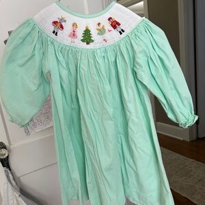 Pleats & Stitches Mint Green Dress